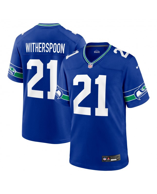 Devon Witherspoon Seattle Seahawks Nike Throwback Spieler-Spieler Trikot – Königsblau