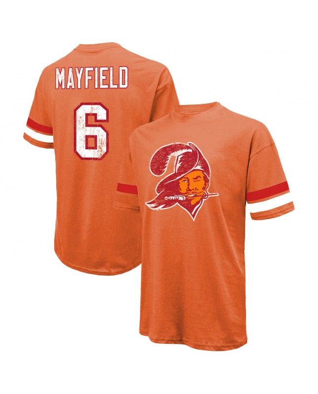 Baker Mayfield Tampa Bay Buccaneers Majestic Threads Übergroßes T-Shirt – Orange