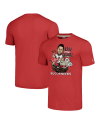 Baker Mayfield Tampa Bay Buccaneers Homage Unisex-Caricature-Spieler-Grafik-Tri-Blend-T-Shirt – Rot