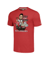 Baker Mayfield Tampa Bay Buccaneers Homage Unisex-Caricature-Spieler-Grafik-Tri-Blend-T-Shirt – Rot