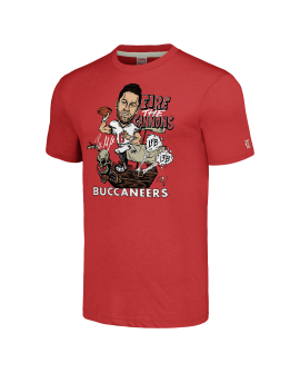 Baker Mayfield Tampa Bay Buccaneers Homage Unisex-Caricature-Spieler-Grafik-Tri-Blend-T-Shirt – Rot