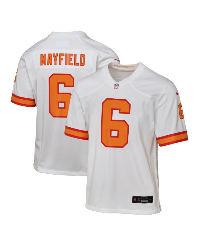 Baker Mayfield '76 Tampa Bay Buccaneers Jugend-Spieler Trikot – Weiß