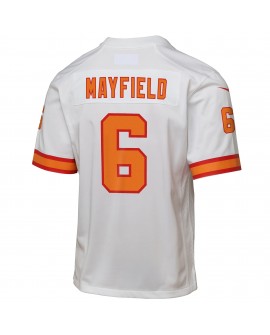 Baker Mayfield '76 Tampa Bay Buccaneers Jugend-Spieler Trikot – Weiß