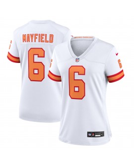 Baker Mayfield '76 Tampa Bay Buccaneers Nike Damen-Spieler Trikot – Weiß