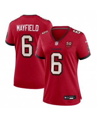 Baker Mayfield Tampa Bay Buccaneers Nike Damen-Team-Spieler Trikot für die 50. Saison – Rot