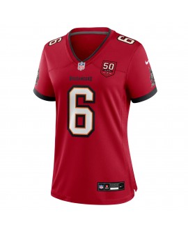 Baker Mayfield Tampa Bay Buccaneers Nike Damen-Team-Spieler Trikot für die 50. Saison – Rot