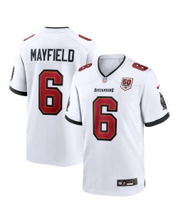 Baker Mayfield Tampa Bay Buccaneers Nike 50. Saison Weißes Spieler Trikot – Weiß