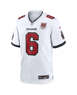 Baker Mayfield Tampa Bay Buccaneers Nike 50. Saison Weißes Spieler Trikot – Weiß