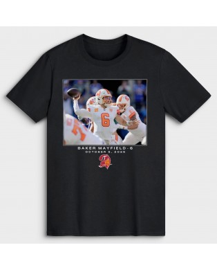 Baker Mayfield Tampa Bay Buccaneers NFL Flash Features Week 5 T-Shirt – Schwarz