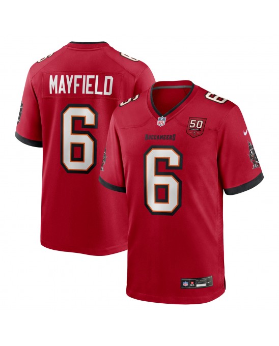 Baker Mayfield Tampa Bay Buccaneers Nike 50. Saison-Teamspieltrikot – Rot