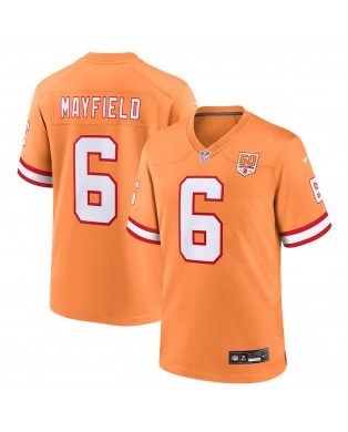 Baker Mayfield Tampa Bay Buccaneers Nike Spieler Trikot der 50. Saison – Creamsicle