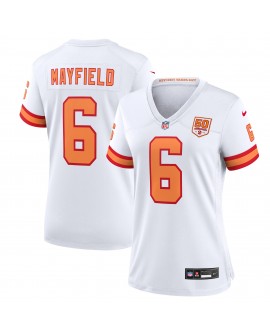 Baker Mayfield '76 Tampa Bay Buccaneers Nike Damen-Spieler Trikot für die 50. Saison – Weiß