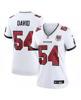 Lavonte David Tampa Bay Buccaneers Nike Damen-Spieler Trikot zum 50-jährigen Jubiläum in Weiß – Weiß