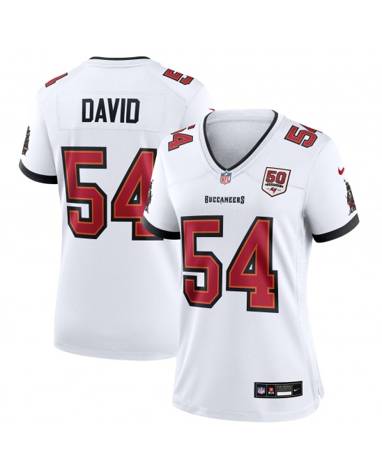Lavonte David Tampa Bay Buccaneers Nike Damen-Spieler Trikot zum 50-jährigen Jubiläum in Weiß – Weiß