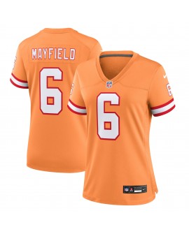 Baker Mayfield Tampa Bay Buccaneers Nike Throwback-Spieler Trikot für Damen – Orange