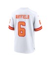 Baker Mayfield '76 Tampa Bay Buccaneers Nike Spieler Trikot der 50. Saison – Weiß
