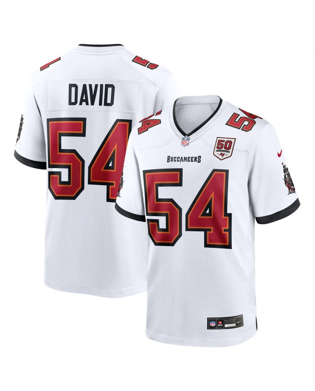 Lavonte David Tampa Bay Buccaneers Nike 50. Saison Weißes Spieler Trikot – Weiß