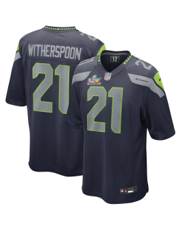 Devon Witherspoon Seattle Seahawks Nike Super Bowl LX Patch Spieler Trikot – College Navy
