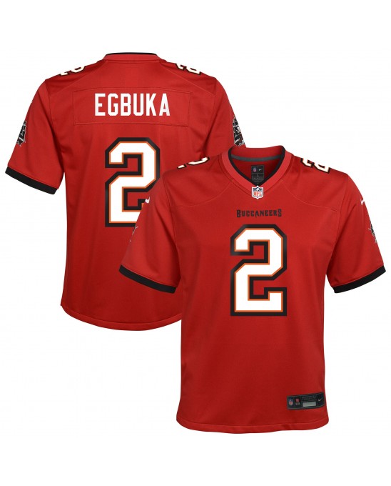 Emeka Egbuka Tampa Bay Buccaneers Nike Jugend-Team-Spieler Trikot – Rot