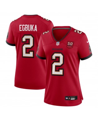 Emeka Egbuka Tampa Bay Buccaneers Nike Damen-Team-Spieler Trikot der 50. Saison – Rot