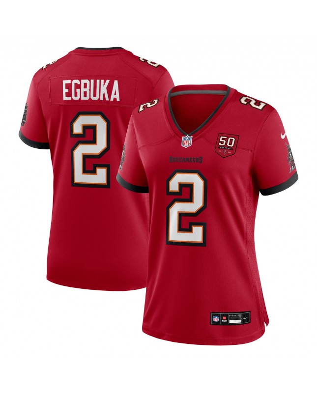 Emeka Egbuka Tampa Bay Buccaneers Nike Damen-Team-Spieler Trikot der 50. Saison – Rot