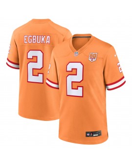 Emeka Egbuka Tampa Bay Buccaneers Nike Alternate 2 50. Saison-Spieler Trikot – Creamsicle