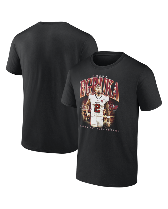 Emeka Egbuka Tampa Bay Buccaneers Big & Tall Spieler Hype T-Shirt – Schwarz