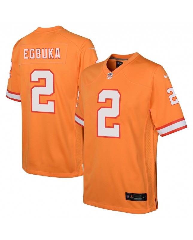 Emeka Egbuka Tampa Bay Buccaneers Nike Jugend-Team-Spieler Trikot – Orange