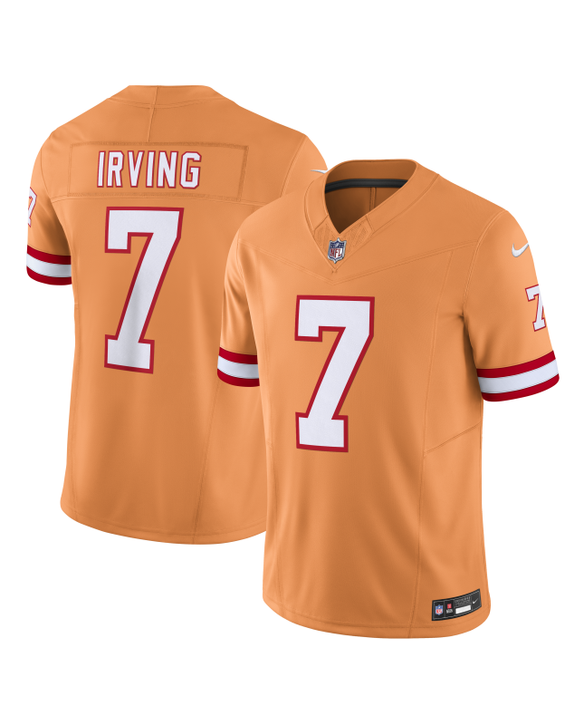 Bucky Irving Tampa Bay Buccaneers Nike Alternate 2 Throwback Vapor F.U.S.E. Limitiertes Trikot – Orange