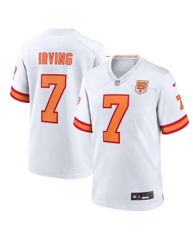 Bucky Irving '76 Tampa Bay Buccaneers Nike Spieler Trikot der 50. Saison – Weiß