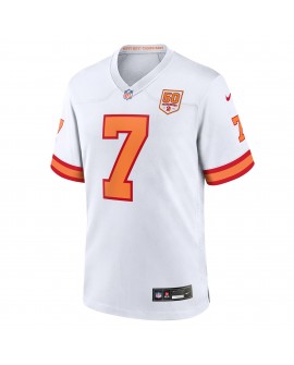 Bucky Irving '76 Tampa Bay Buccaneers Nike Spieler Trikot der 50. Saison – Weiß