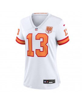 Mike Evans '76 Tampa Bay Buccaneers Nike Damen-Spieler Trikot für die 50. Saison – Weiß