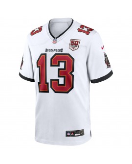 Mike Evans Tampa Bay Buccaneers Nike 50. Saison Weißes Spieler Trikot – Weiß