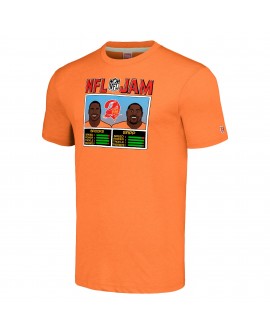 Derrick Brooks & Warren Sapp Tampa Bay Buccaneers Homage Unisex NFL Jam Retired Tri-Blend T-Shirt – Orange