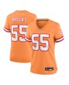 Derrick Brooks Tampa Bay Buccaneers Nike Throwback-Spieler Trikot für Damen – Orange