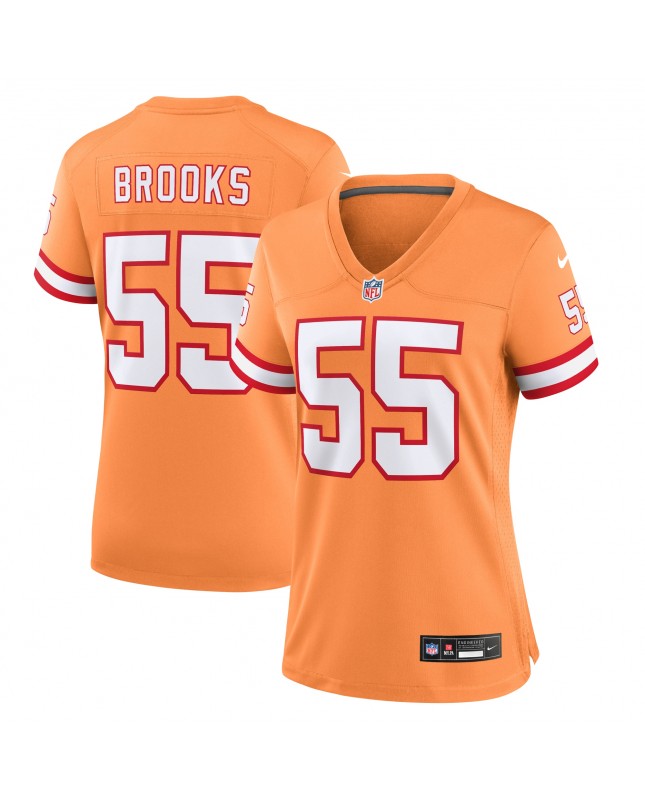 Derrick Brooks Tampa Bay Buccaneers Nike Throwback-Spieler Trikot für Damen – Orange