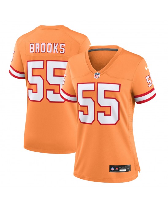 Derrick Brooks Tampa Bay Buccaneers Nike Throwback-Spieler Trikot für Damen – Orange
