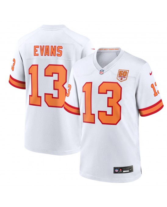 Mike Evans '76 Tampa Bay Buccaneers Nike Spieler Trikot der 50. Saison – Weiß