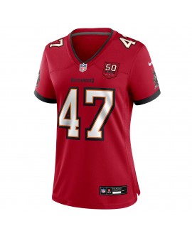John Lynch Tampa Bay Buccaneers Nike Damen-Team-Spieler Trikot zum 50-jährigen Jubiläum – Rot