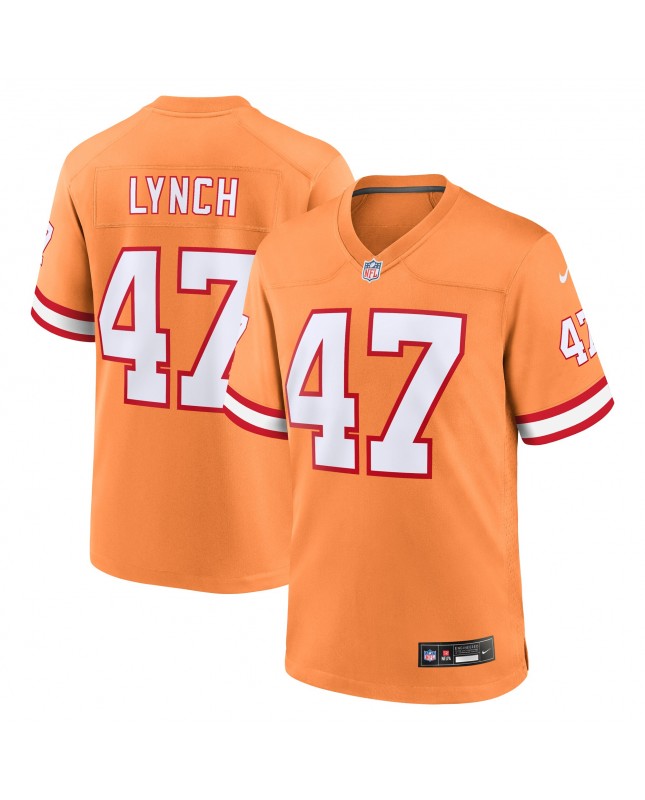 John Lynch Tampa Bay Buccaneers Nike Throwback-Spieler Trikot – Orange