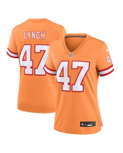 John Lynch Tampa Bay Buccaneers Nike Throwback-Spieler Trikot für Damen – Orange