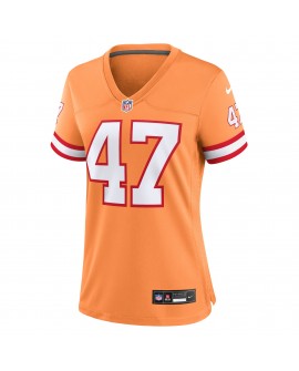 John Lynch Tampa Bay Buccaneers Nike Throwback-Spieler Trikot für Damen – Orange