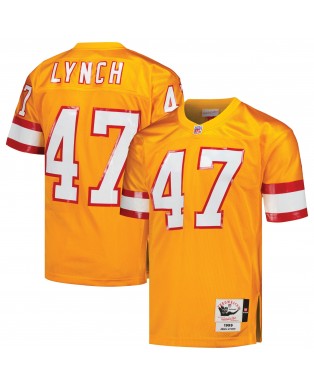 John Lynch Tampa Bay Buccaneers 1993 Mitchell & Ness Authentic Throwback-Spielertrikot im Ruhestand – Orange