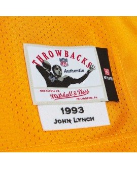 John Lynch Tampa Bay Buccaneers 1993 Mitchell & Ness Authentic Throwback-Spielertrikot im Ruhestand – Orange