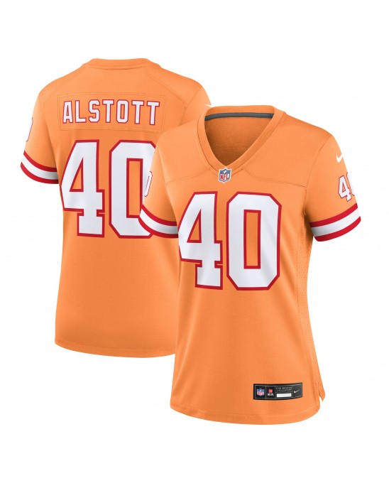 Mike Alstott Tampa Bay Buccaneers Nike Throwback-Spieler Trikot für Damen – Orange