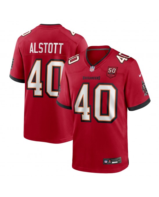 Mike Alstott Tampa Bay Buccaneers Nike 50. Saison-Teamspieltrikot – Rot