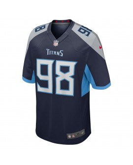 Jeffery Simmons Tennessee Titans Nike Jugend-Spieler Trikot – Marineblau