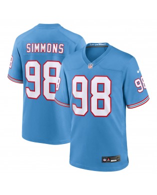 Jeffery Simmons Tennessee Titans Nike Jugend-Spieler Trikot – Hellblau