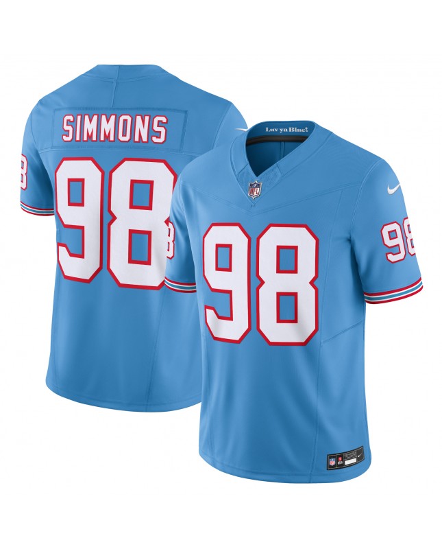 Jeffery Simmons Tennessee Titans Nike Vapor F.U.S.E. Limitiertes Trikot – Hellblau
