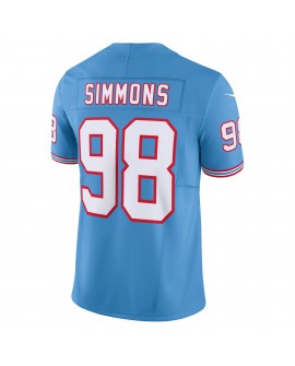 Jeffery Simmons Tennessee Titans Nike Vapor F.U.S.E. Limitiertes Trikot – Hellblau